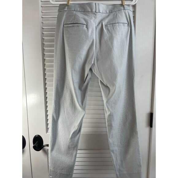 Banana Republic Women's Light Blue and White Sloan Curvy Fit Pants Size 4 - Picture 5 of 10